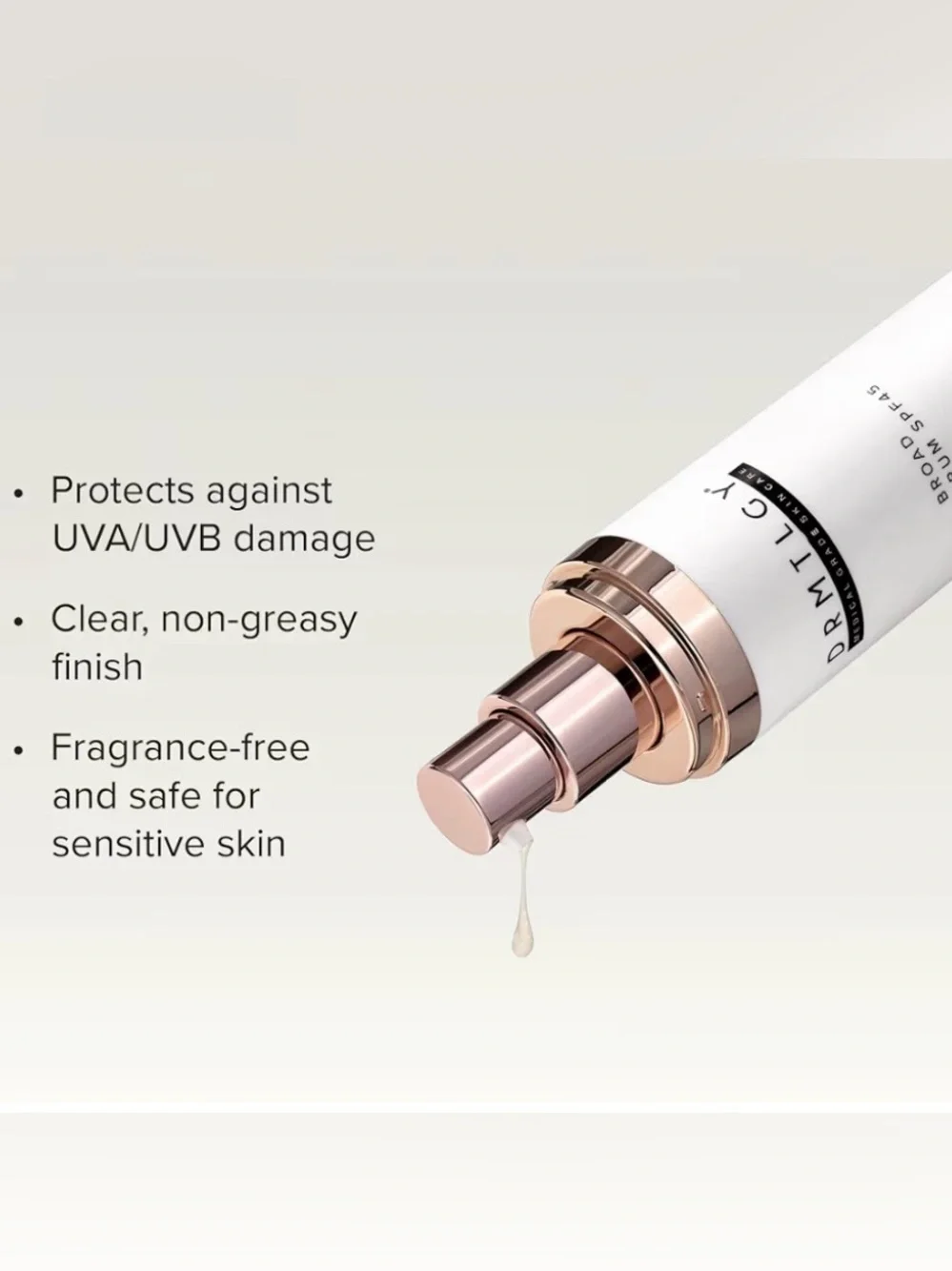 DRMTLGY Protect Broad Spectrum SPF 45 Sunscreen 50mL Exp 11/2026 ~ New / Sealed